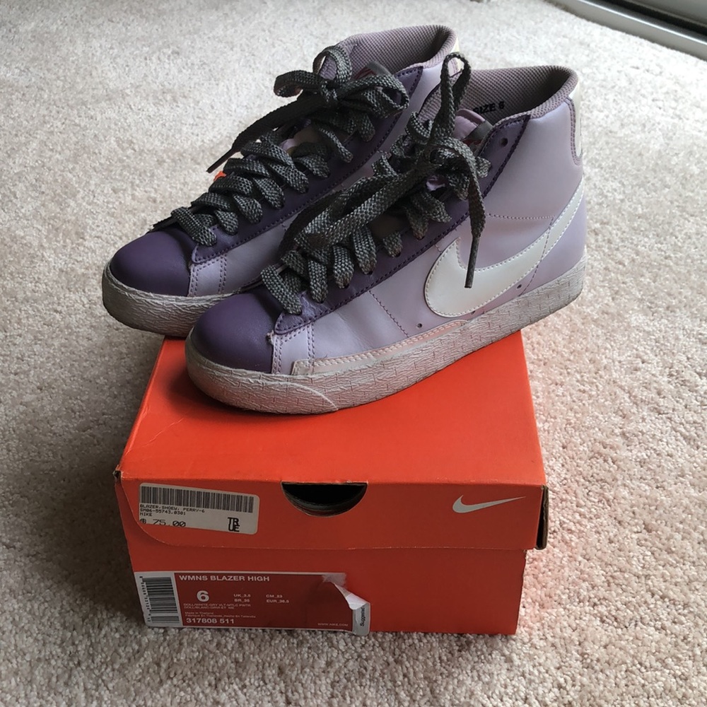 RARE vintage Nike Blazer high purple/lilac/white